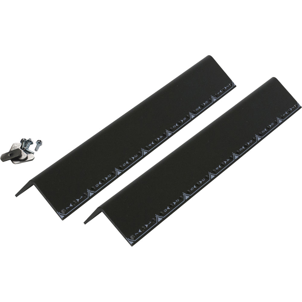 Lowell Rack Rails RRD-35 35 RU Tapped 10-32 de Acero 11-Gauge con Acabado Epóxico Negro