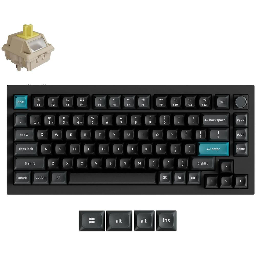 Keychron Q1 Ultra Teclado Mecánico Inalámbrico 8K - Switches Táctiles Keychron Silk POM