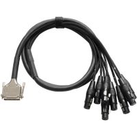 Warm Audio Cable Breakout DB25 a XLR 3-Pin Femenino 8 Canales 10'
