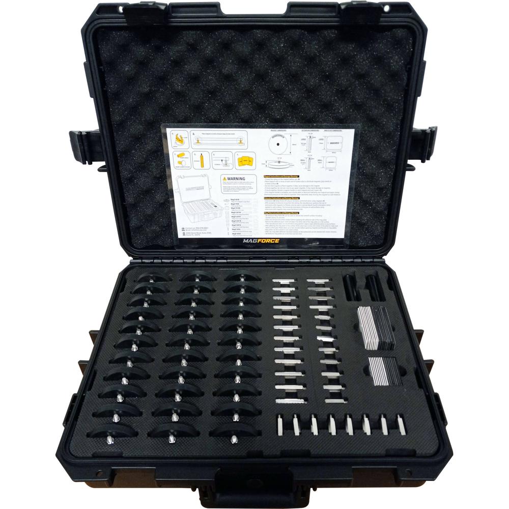Magforce Pro Magnet Kit para Astera LED Tube Lights - 32 imanes blancos, 16 placas adhesiv