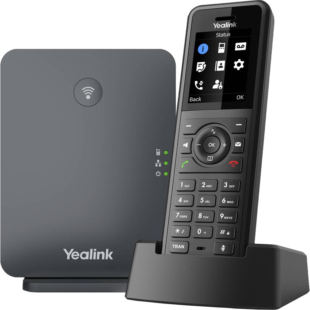 Yealink W77P Sistema de Teléfono DECT Profesional - Soporta 10 Cuentas SIP y 20 Llamadas