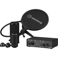 Steinberg IXO12 USB-C Audio Interface Podcast Pack - Interfaz de audio 24-bit/192 kHz, inc