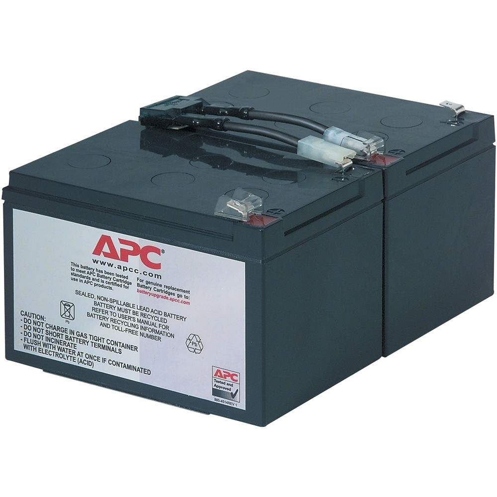 APC Battery Cartridge #6 - Batería de Reemplazo para UPS - Vida Útil de 3-5 Años, Libre