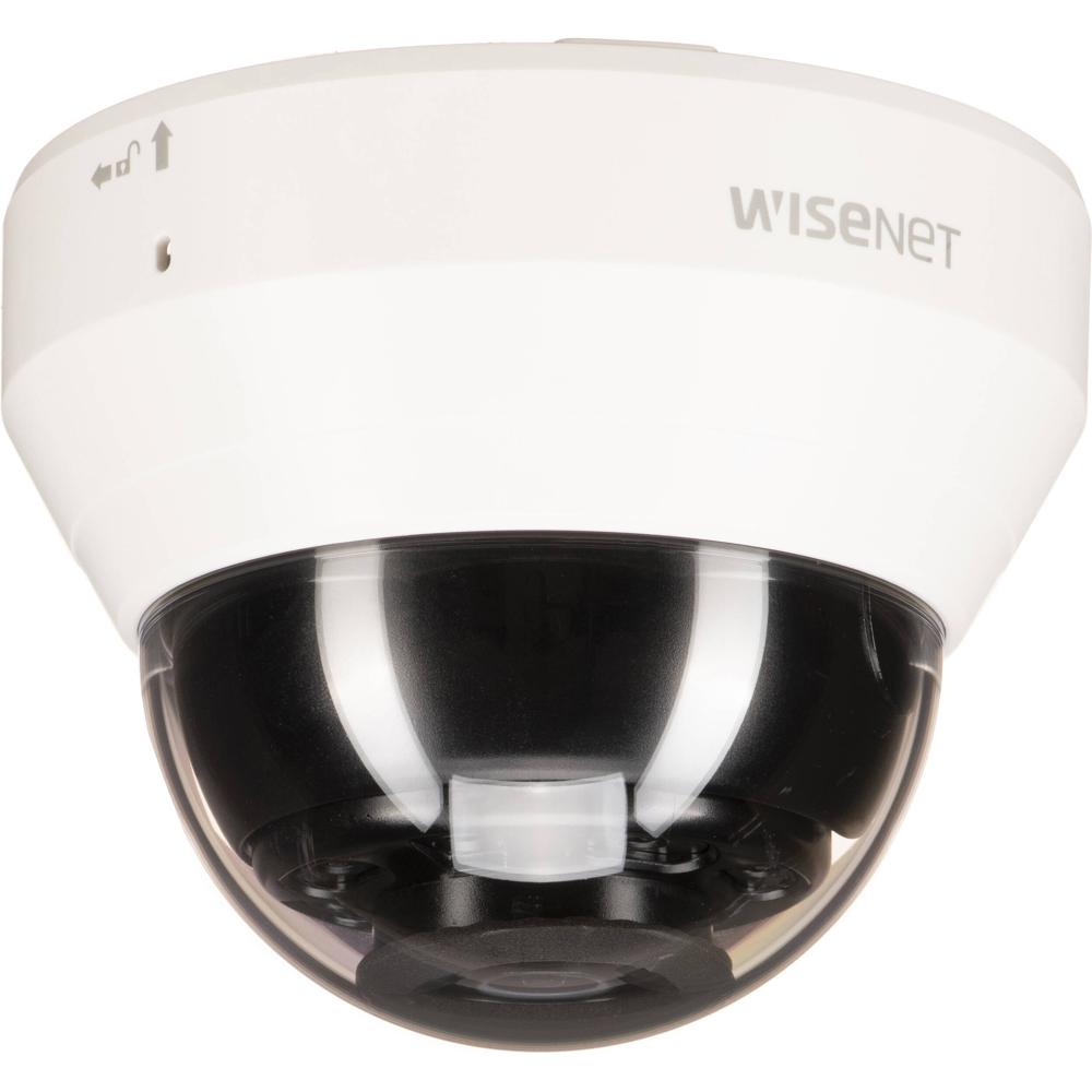 Hanwha Vision QND-7012R Cámara Dome de Red Interior 4MP con Visión Nocturna, Lente Fijo