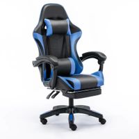 Silla Gamer Pro Negro con Azul