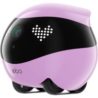 enabot EBO Air 2 Robot de Compañía Robin Pink - Resolución 2K, Visión Nocturna, Audio