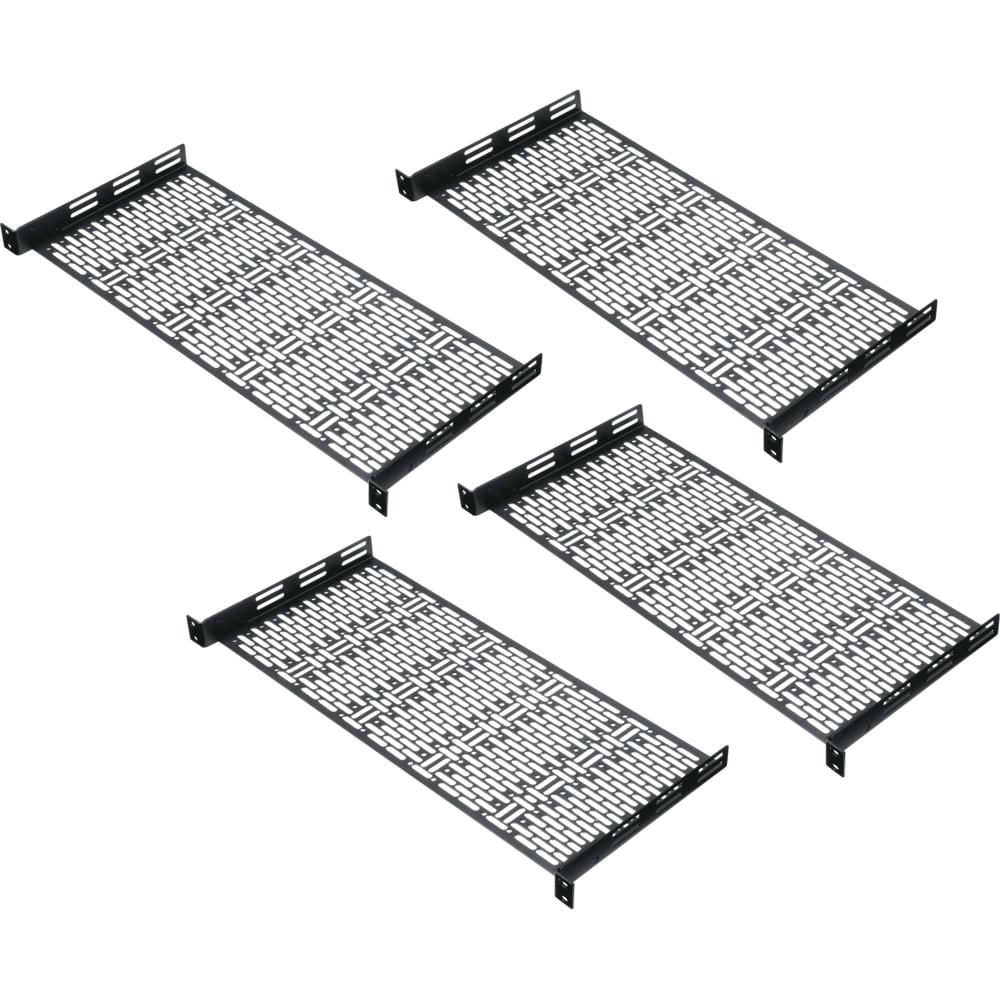 Middle Atlantic UFA-8-4 Rackshelf 1 RU para Montaje de Equipos Pequeños, Capacidad de 35