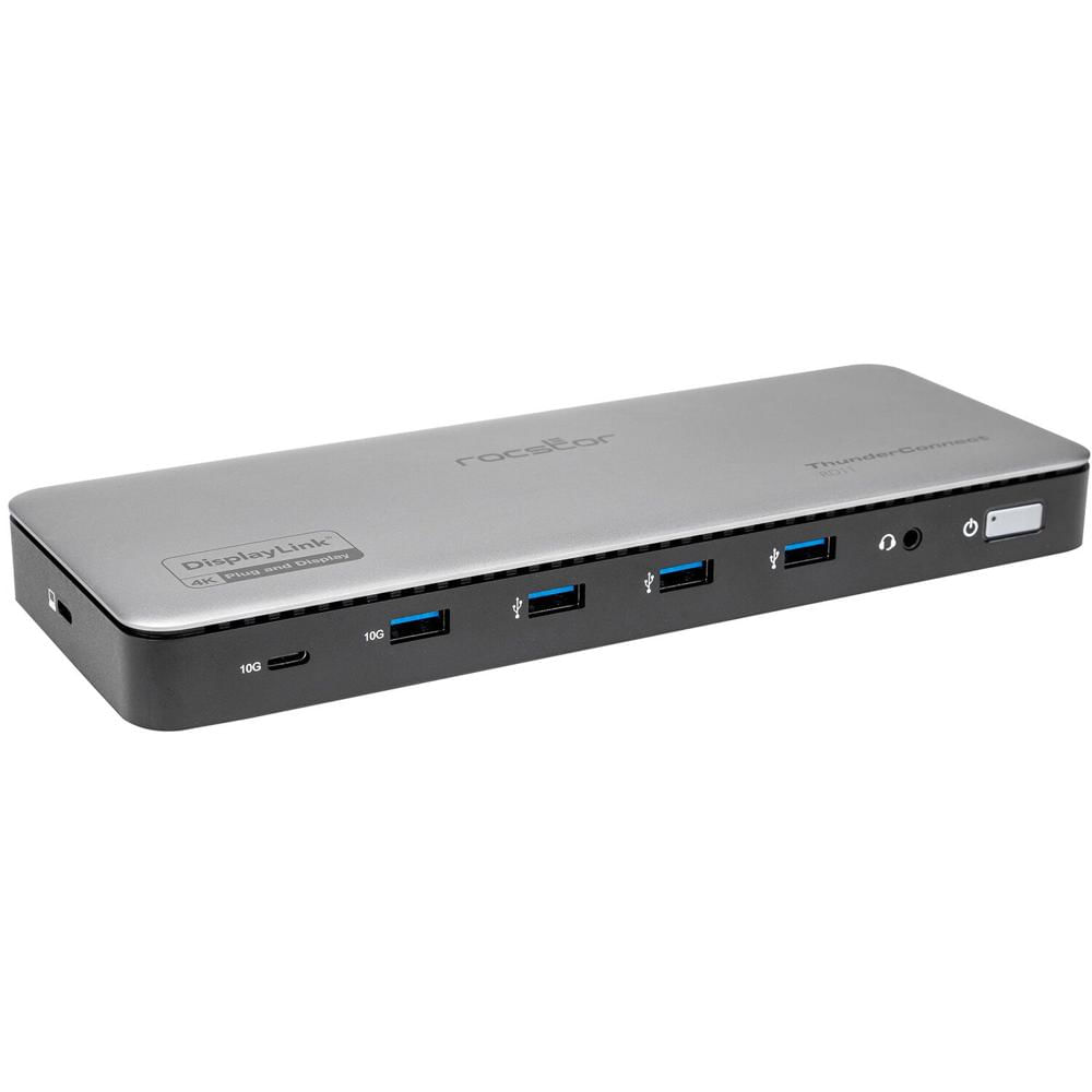Rocstor Docking Station ThunderConnect RD11 USB-C Triple Display con 3 x HDMI, 2 x Display