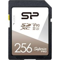 Silicon Power Tarjeta de Memoria SDXC 256GB Superior Pro UHS-II V90 - Velocidades de Lectu