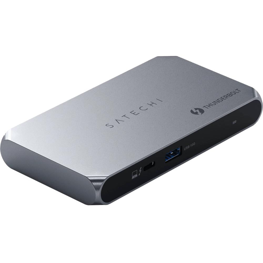 Satechi Hub Slim Thunderbolt 4 Pro - 3 Puertos Thunderbolt 4, 1 Puerto USB-A 3.2 Gen 2, So