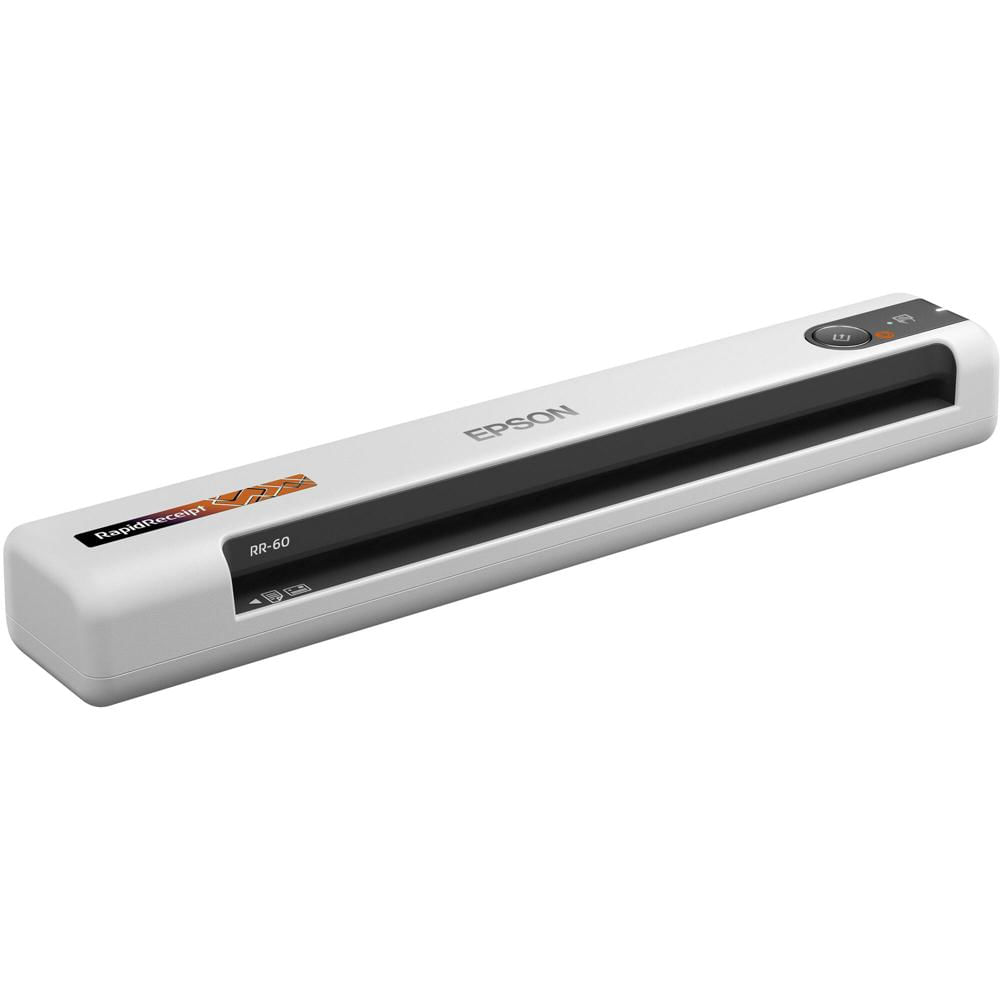 Epson RapidReceipt RR-60 Escáner Móvil de Documentos y Recibos, Resolución Óptica 600
