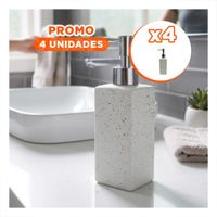 Pack4 Dosificador para Locion de Manos Rectangular con Puntos Dorados YPapel Regalo