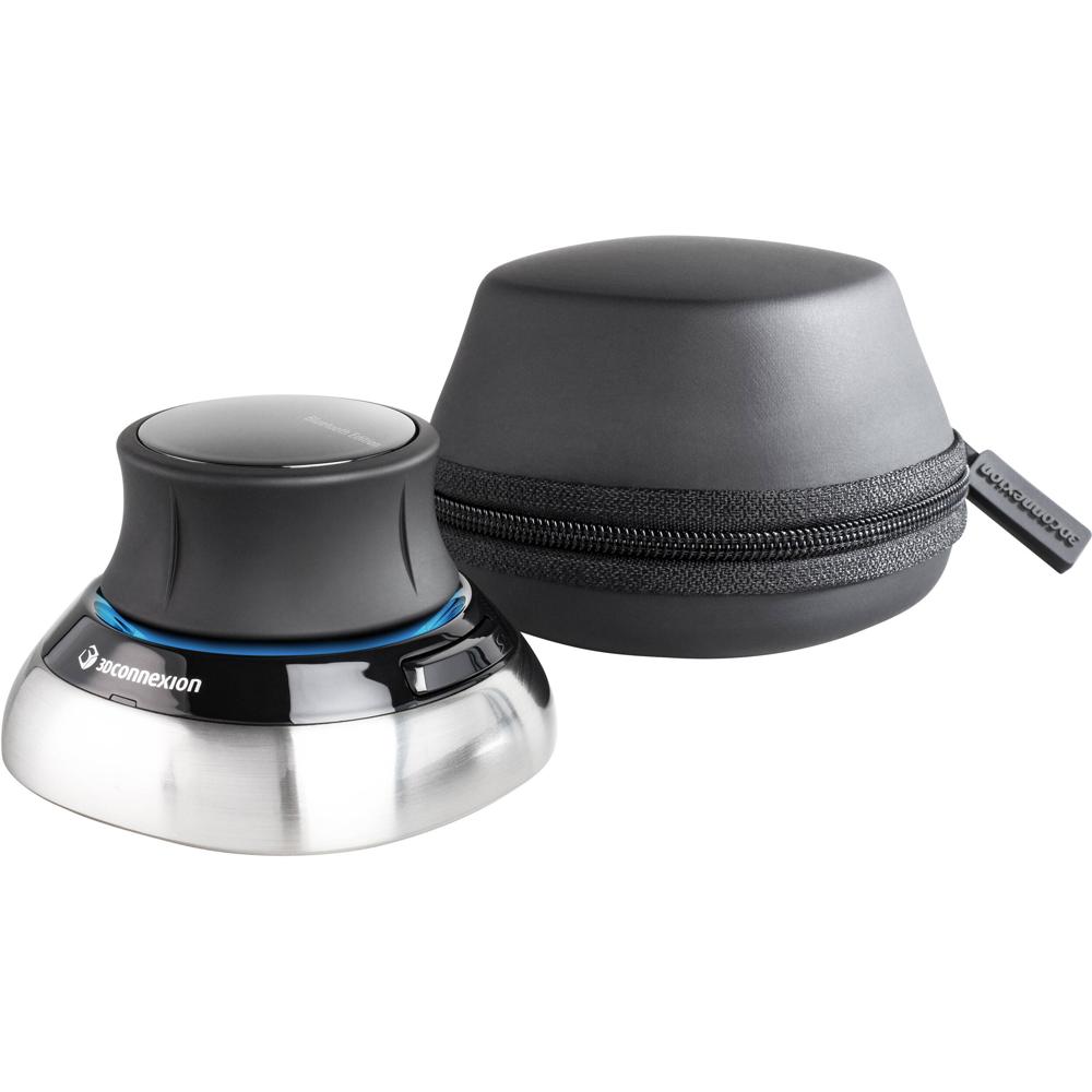 3Dconnexion SpaceMouse Wireless - Mouse 3D Inalámbrico con Sensor 6DoF, 2 Botones Program