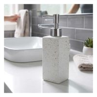 Envase para Jabon Espuma Rectangular Color Blanco  con Acabado Dorado Y Papel Regalo