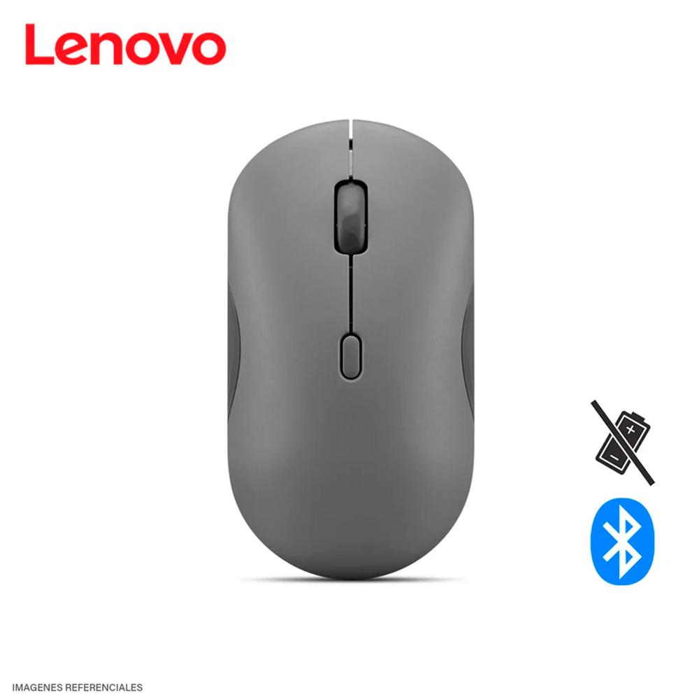 Mouse Lenovo 350 silencioso - Interfaz Bluetooth - Color Luna Gris - sin batería