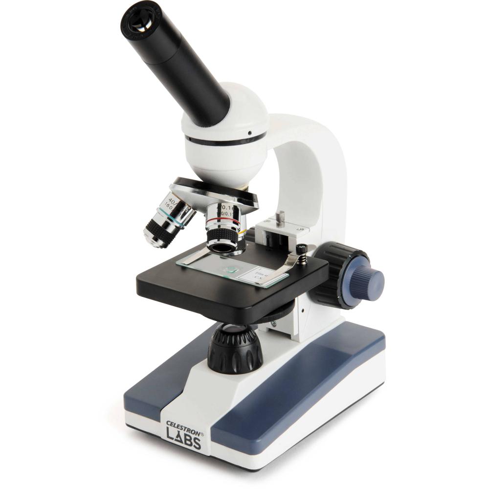 Celestron Microscopio Monocular CM1000C 360° Rotativo, 4x-40x Objetivos, 40x-1000x Magnif