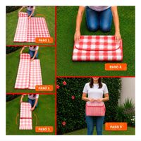 Cobertor Practico para Parque Tipo Cartera Una Tela Liviano