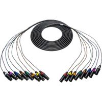 Sescom Cable Snake de Audio XLR 8 Canales 6' con Conectores Neutrik