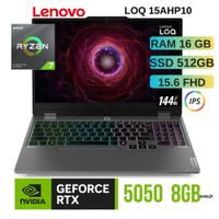 Laptop GAMER lenovo LOQ 15APH10 AMD RYZEN 7 16GB SSD512GB RTX 5050-83JG007VLM