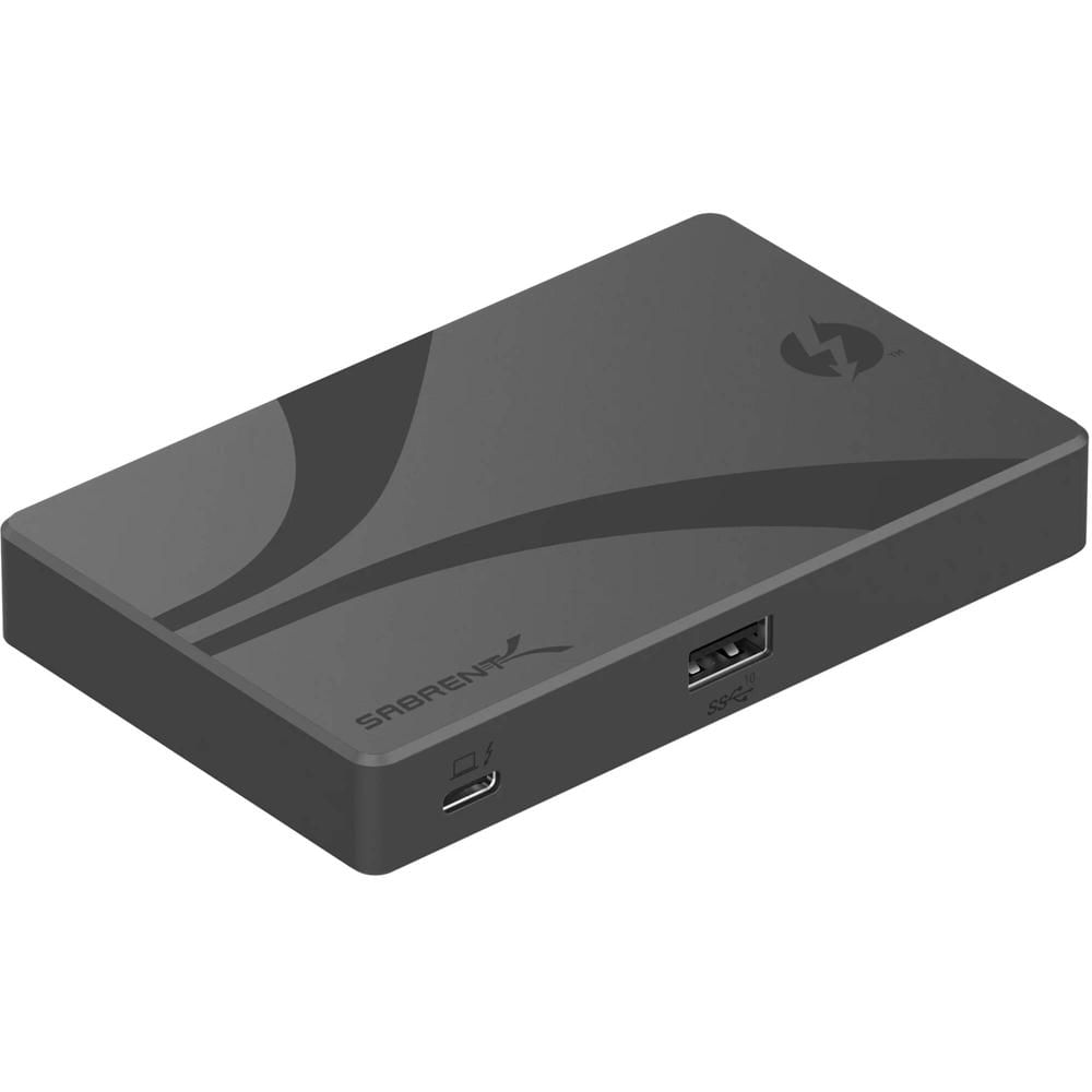 Sabrent Hub Thunderbolt 4 USB-C con 3 Puertos Thunderbolt 4, 1 Puerto USB-A 3.2, 60W Power