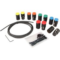 Cable Techniques Cable DIY Bundle Low-Profile XLR 3-Pin - Set de 6 con Conectores y Cable