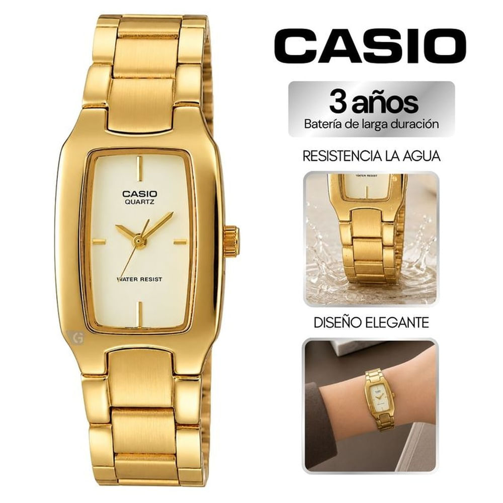 Reloj Mujer Casio LTP-1165N-9C Dorado Talla única