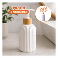 Pack6 Dispensador para Espacios del Hogar Cilindro Color Blanco 7x19cm YRegalo Sticker