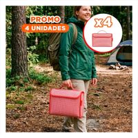 Pack4 Manta para Picnic Tipo Cartera 160x200cm de Uso Familiar en Exterior