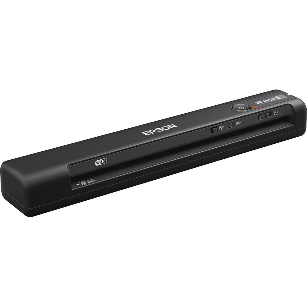 Epson Escáner Portátil Workforce ES-60W Wireless 600 dpi, Con Conectividad USB y Wi-Fi,