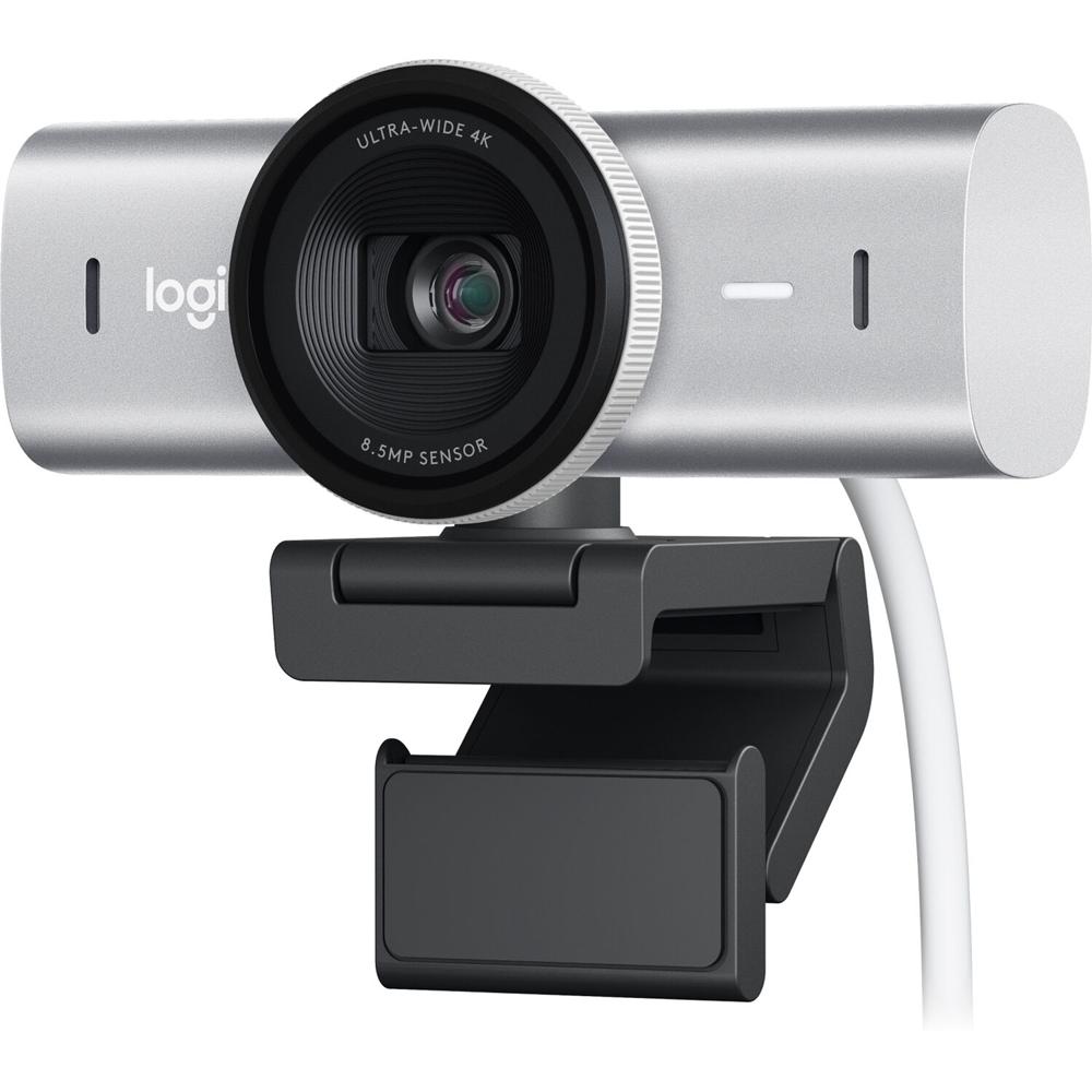 Logitech Webcam MX Brio 4K - Resolución UHD 4K a 30 fps, Auto Enfoque, 4x Zoom Digital, M