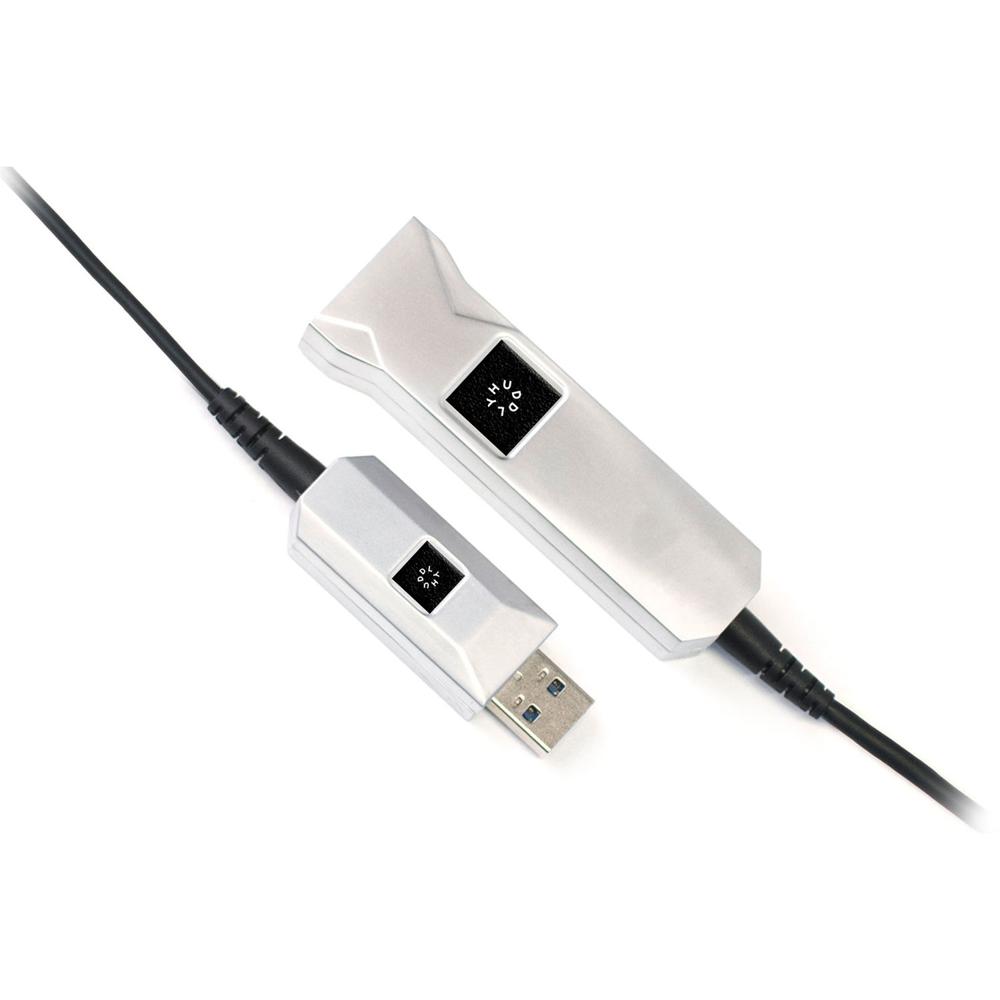 Huddly Cable de Extensión AOC USB-A 3.0 Macho a Hembra de 10 m con Cable de Alimentación