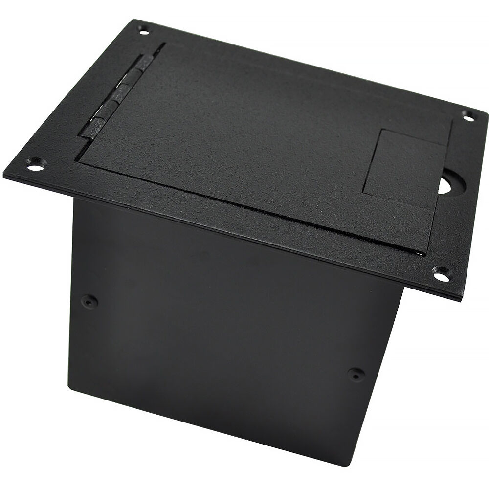 FSR Floor Box FL-1200BLK para Escenarios y Pisos de Computadora, Diseño de Metal, Color N