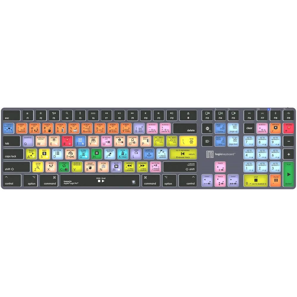 Logickeyboard TITAN Teclado Inalámbrico para Apple Logic Pro X con Conectividad Bluetooth