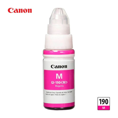 Tinta Canon GI-190 Magenta 70ml Original para Impresoras Pixma G Series