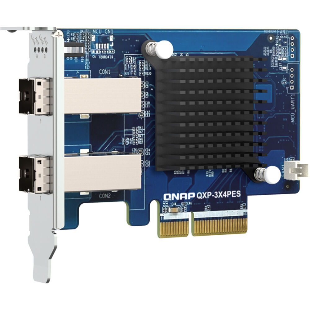 QNAP Tarjeta de Expansión PCIe 3.0 x4 QXP-3X4PES con 2 Puertos SFF-8644 y Soporte para Ha