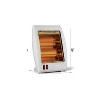 Calefactor Eléctrico Halógeno 800W Portátil con Termostato Calor Rápido