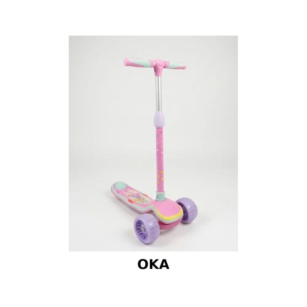 Scooter Pixel Oka con Luces LED y Música – 20 Modos de Luz (MUJER) Multicolor