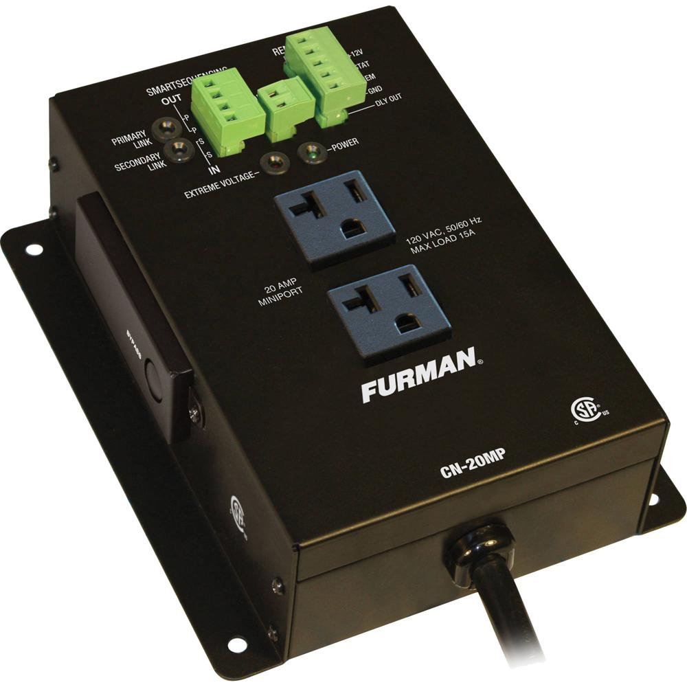 Furman CN-20MP Secuenciador de Energía Dúplex Remoto con 2 Salidas, Apagado Automático