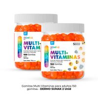 Gomitas Multivitaminas Adulto 150 Gomitas - Dermo Sumak 2 Unidades