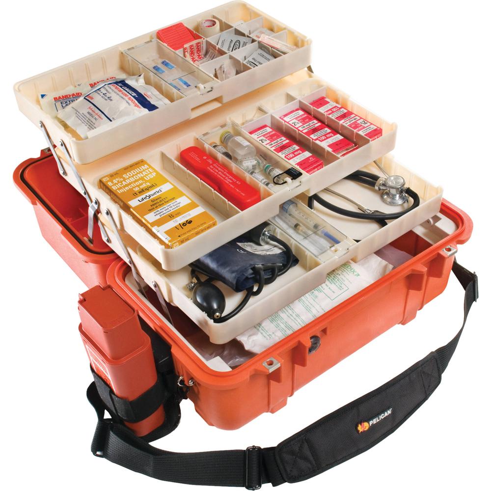 Pelican 1460EMS Case Naranja con Organizador y Divisores para EMS