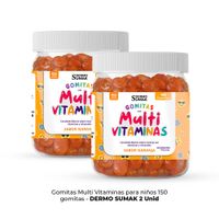 Gomitas Multivitaminas Niños 150 Gomitas Dermo Sumak 2 Unidades