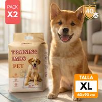 Pañal Piso para Perros 60x90cm Talla XL Pack x2 40und  NANPET