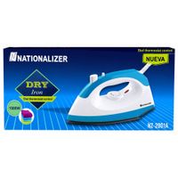 Plancha en Seco Nationalizer Dry Iron NZ-2001A 1000W  Control de Temperatura - Negro