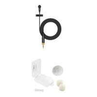 Sennheiser ME 2 Mic Kit Lavalier Omnidireccional con Protección para Viento Exterior (Bla