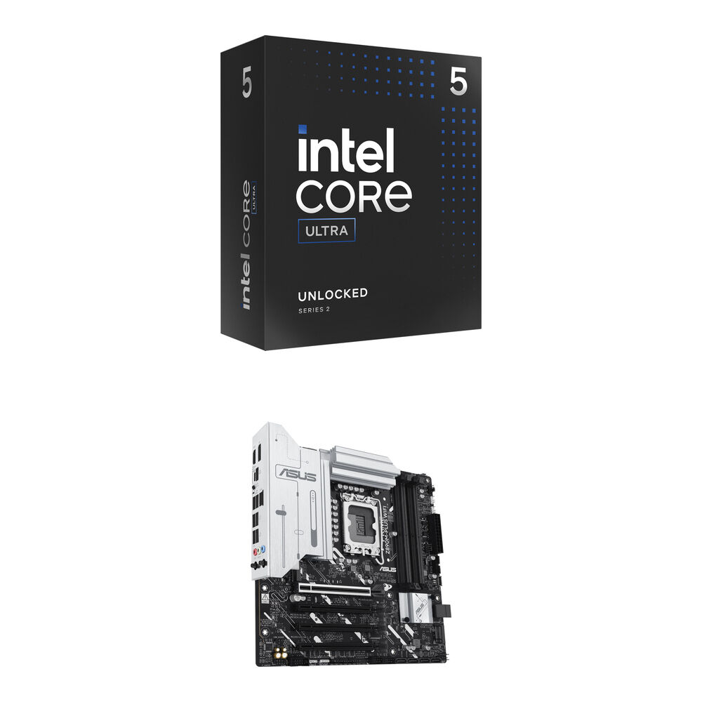 Intel Core Ultra 5 245K Procesador y ASUS PRIME Z890M-PLUS WIFI Placa Base Kit - 14 Núcle