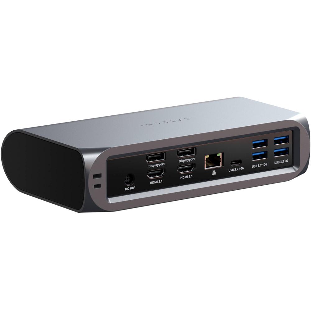 Satechi Dock Multimedia Pro Thunderbolt 4 16-en-1 con 96W de Carga, 4 Puertos USB, 2 Displ