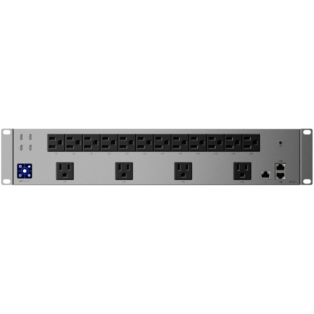 Ubiquiti Power Distribution Professional Rackmount 16 Salidas NEMA 5-15R, 4 Puertos USB-C