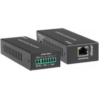 KanexPro Encoder de Audio Analógico a Dante de 2 Canales con PoE - Entrada Balanceada y N