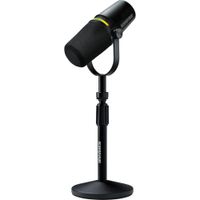 Shure MV7+ Mic Bundle con Soporte de Escritorio Gator - Micrófono Dinámico XLR/USB, Cone
