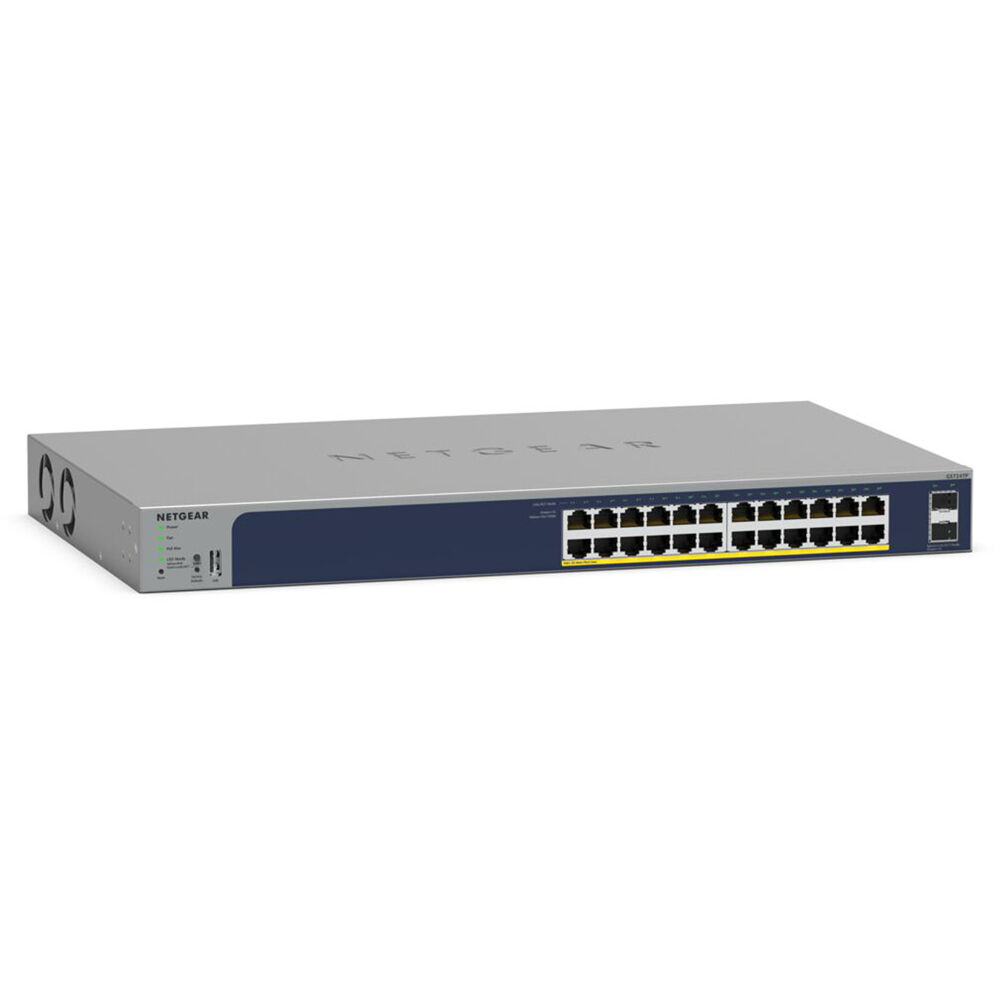 NETGEAR Switch Gestionado GS724TPv3 24 Puertos Gigabit PoE+ 190W